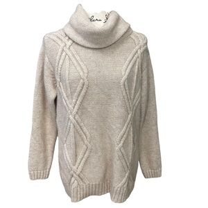 Lafayette 148 New York Cream Cowl Neck Sweater